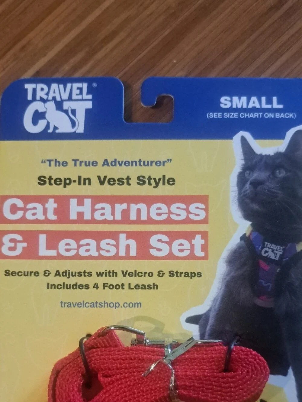 2 NWT Red and Gray Cat Harness & Leash Set Duo (XS & SMALL)
